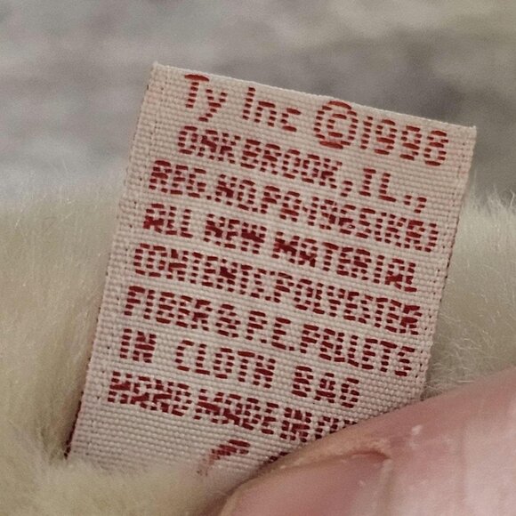 VTG 1998 TY Beanie Buddies Bassett Hound Dog Stuffed Animal Plush 12 in - Picture 9 of 9